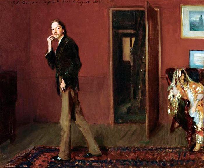 John Singer Sargent Robert Louis Stevenson and His Wife oil painting image